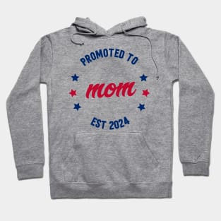 promoted to mom est 2024 Hoodie